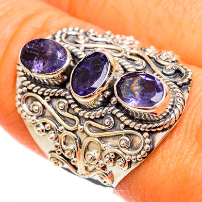 Violet Spinel Rings handcrafted by Ana Silver Co - RING110163