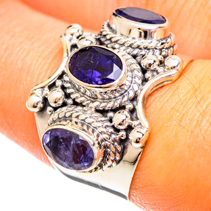 Violet Spinel Rings handcrafted by Ana Silver Co - RING110164