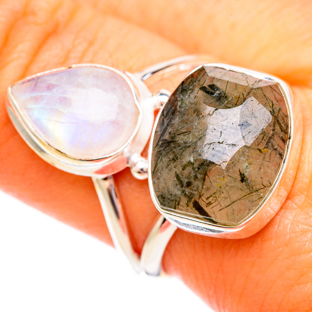 Tourmalinated Quartz Rings handcrafted by Ana Silver Co - RING110166