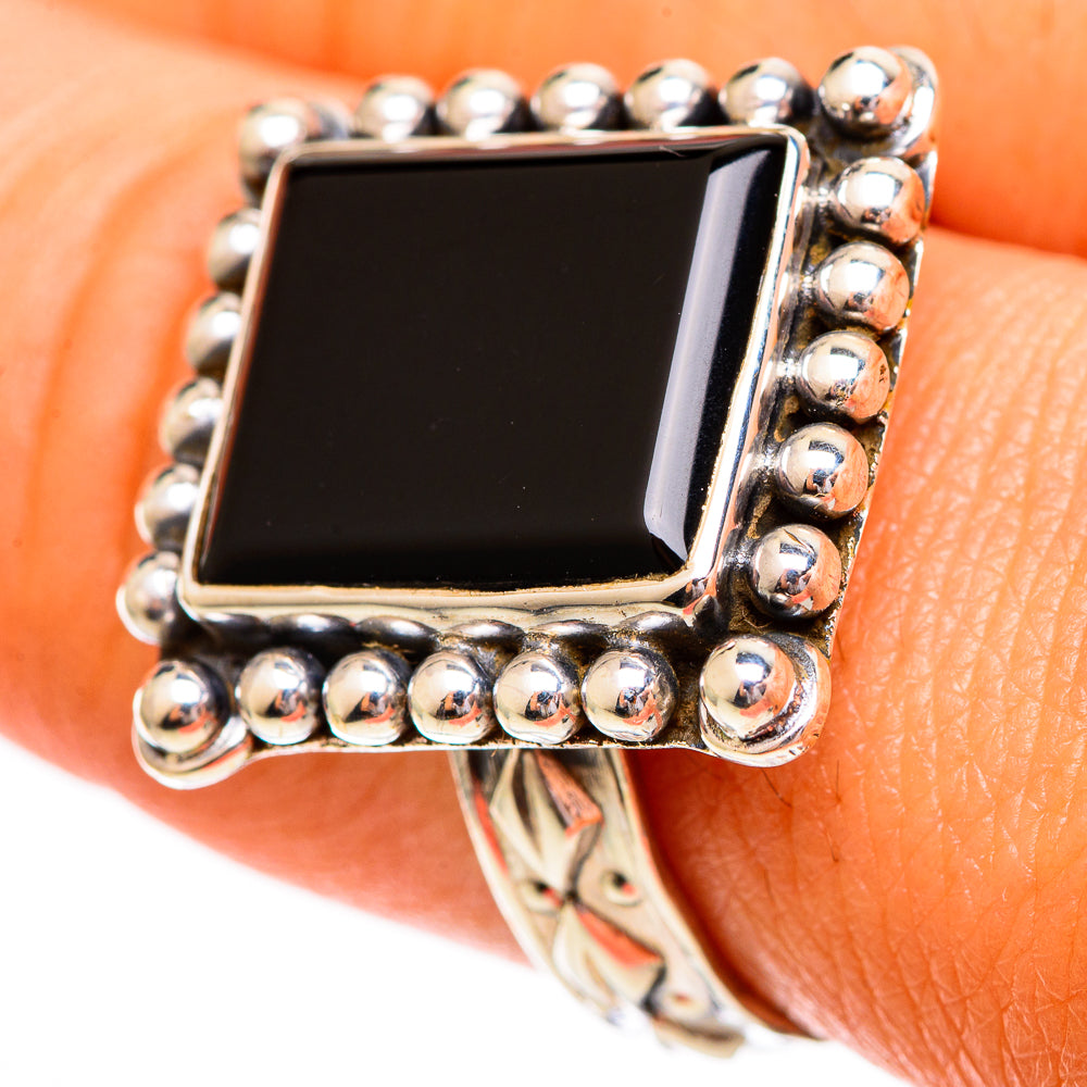Black Onyx Rings handcrafted by Ana Silver Co - RING110167
