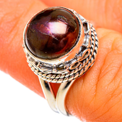 Titanium Pearl Rings handcrafted by Ana Silver Co - RING110184