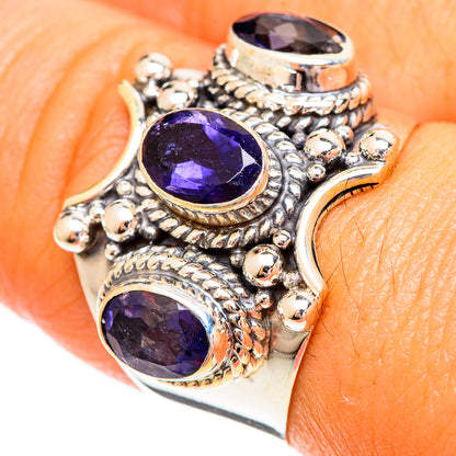 Violet Spinel Rings handcrafted by Ana Silver Co - RING110189