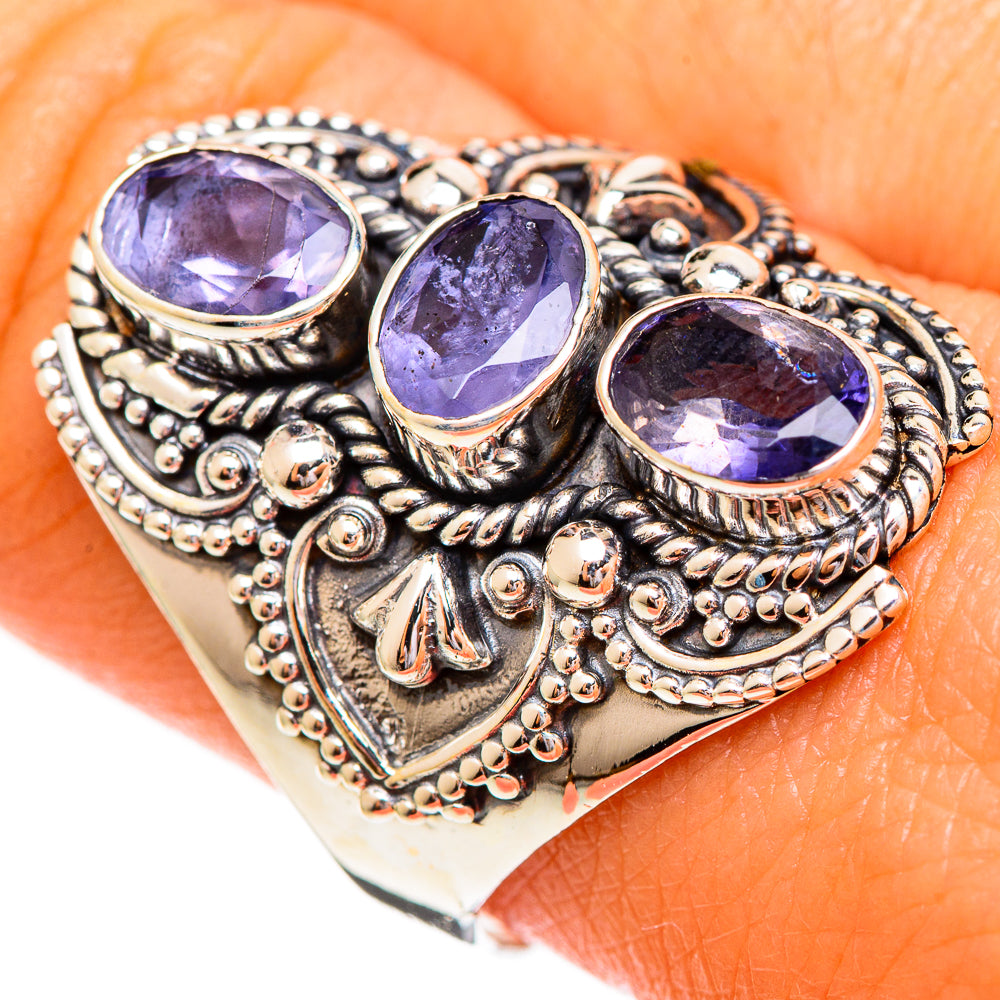 Violet Spinel Rings handcrafted by Ana Silver Co - RING110190
