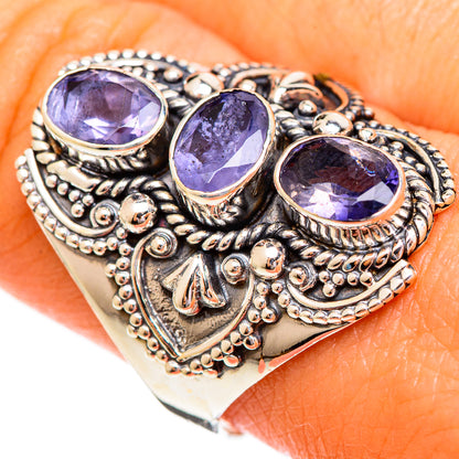 Violet Spinel Rings handcrafted by Ana Silver Co - RING110190