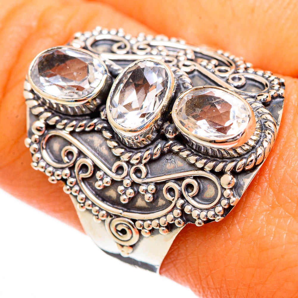 White Quartz Rings handcrafted by Ana Silver Co - RING110199