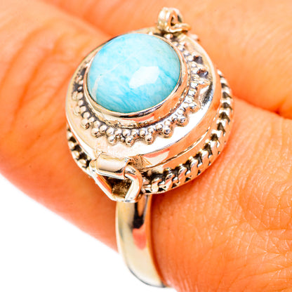 Larimar Rings handcrafted by Ana Silver Co - RING110205