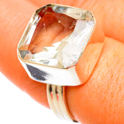 Green Amethyst Rings handcrafted by Ana Silver Co - RING110208