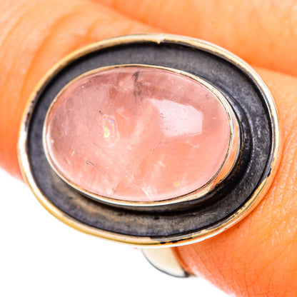 Rose Quartz Rings handcrafted by Ana Silver Co - RING110213
