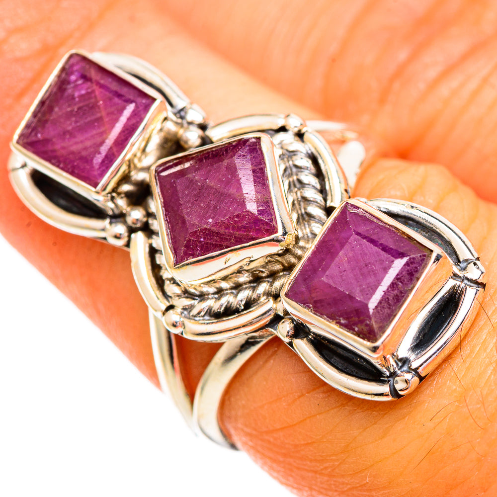 Ruby Rings handcrafted by Ana Silver Co - RING110214
