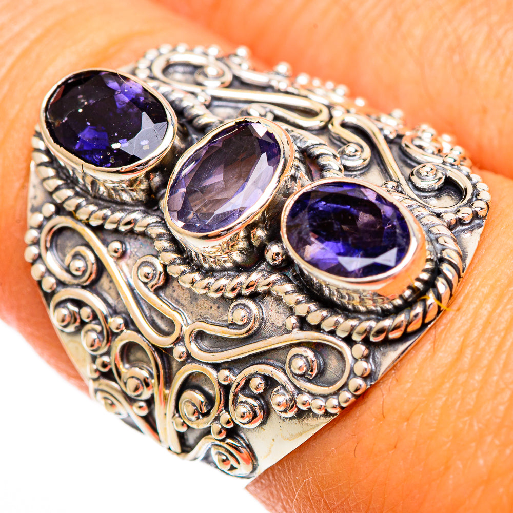 Violet Spinel Rings handcrafted by Ana Silver Co - RING110216