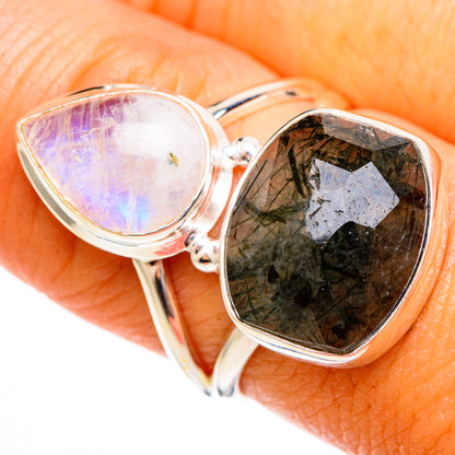 Tourmalinated Quartz Rings handcrafted by Ana Silver Co - RING110223