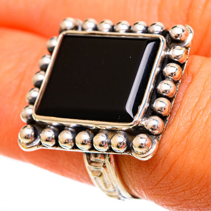 Black Onyx Rings handcrafted by Ana Silver Co - RING110224