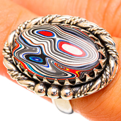 Fordite Rings handcrafted by Ana Silver Co - RING110230