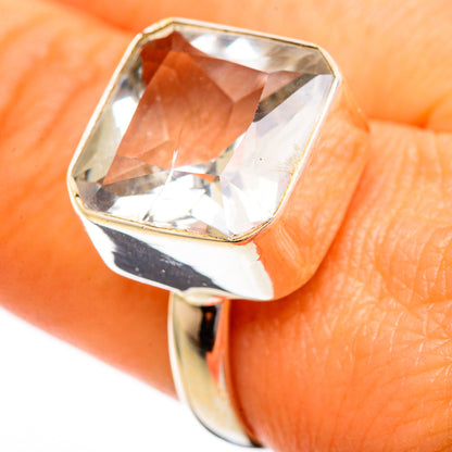 Green Amethyst Rings handcrafted by Ana Silver Co - RING110239