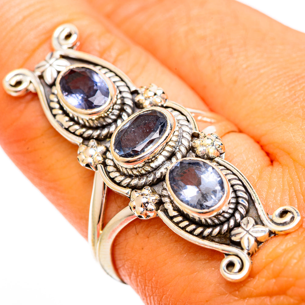 Blue Spinel Rings handcrafted by Ana Silver Co - RING110253