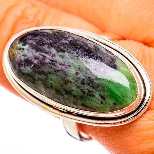 Ruby Zoisite Rings handcrafted by Ana Silver Co - RING110260