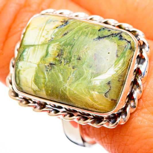 Rainforest Jasper Rings handcrafted by Ana Silver Co - RING110263