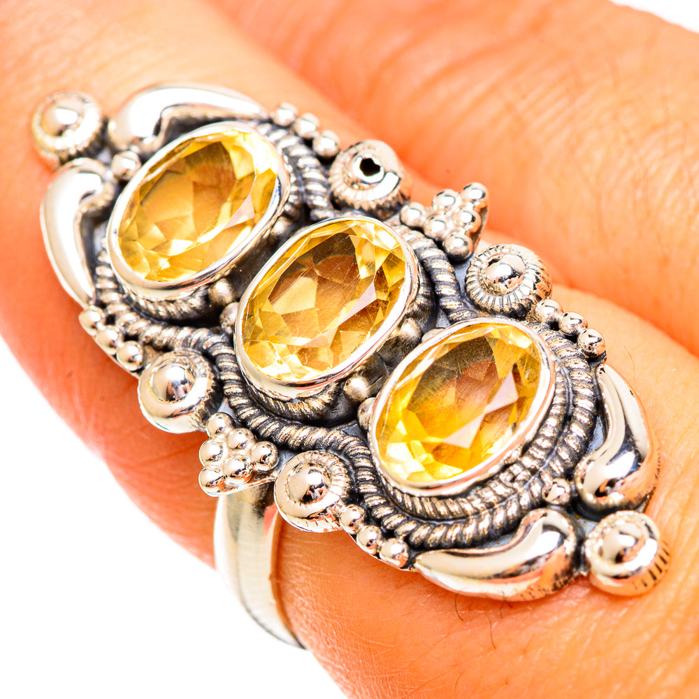Citrine Rings handcrafted by Ana Silver Co - RING110275