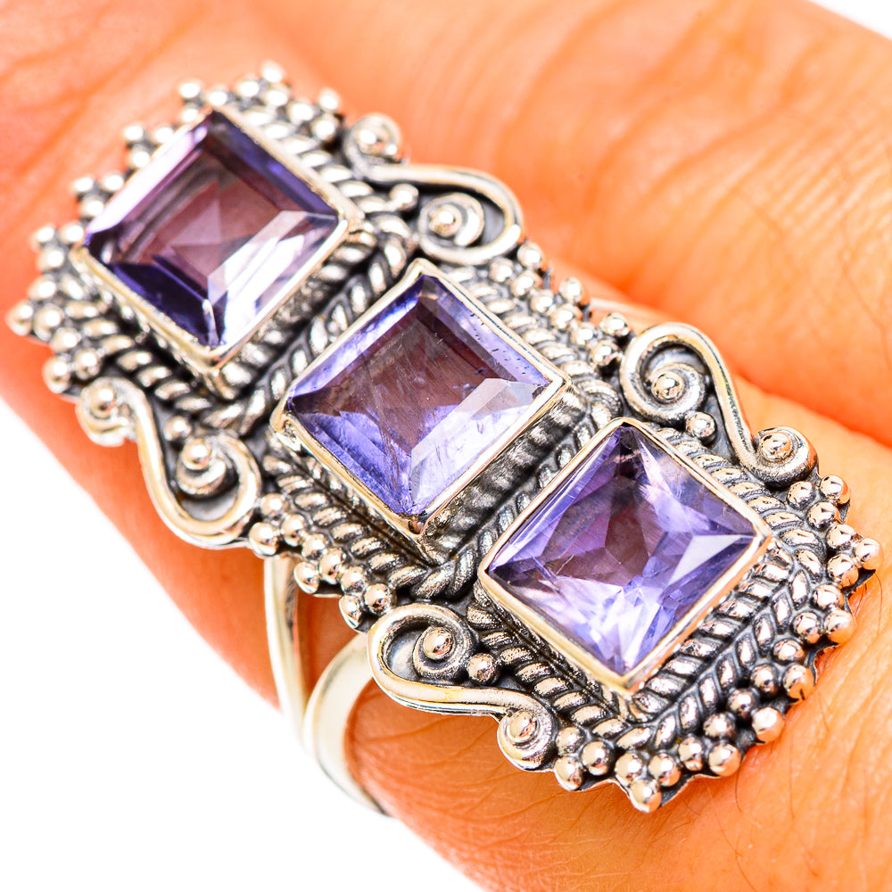 Violet Spinel Rings handcrafted by Ana Silver Co - RING110278
