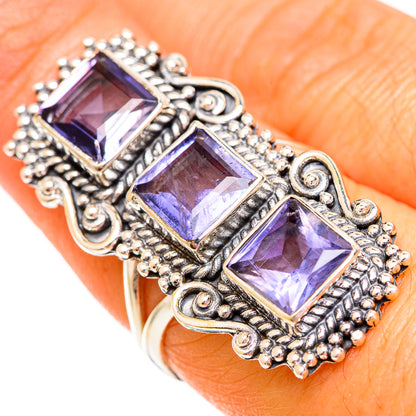 Violet Spinel Rings handcrafted by Ana Silver Co - RING110278