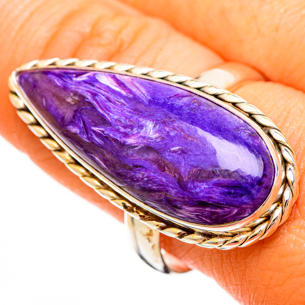Charoite Rings handcrafted by Ana Silver Co - RING110283
