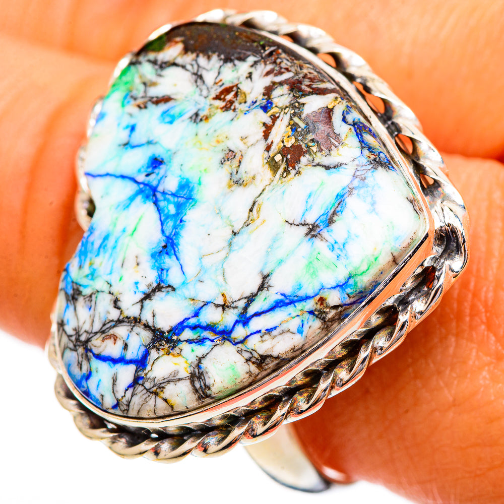 Azurite Rings handcrafted by Ana Silver Co - RING110291