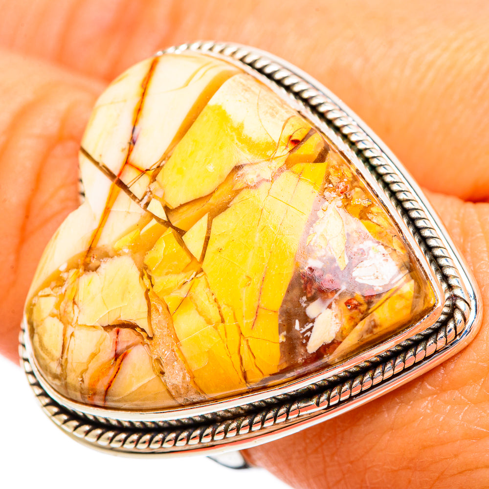 Brecciated Mookaite Rings handcrafted by Ana Silver Co - RING110313