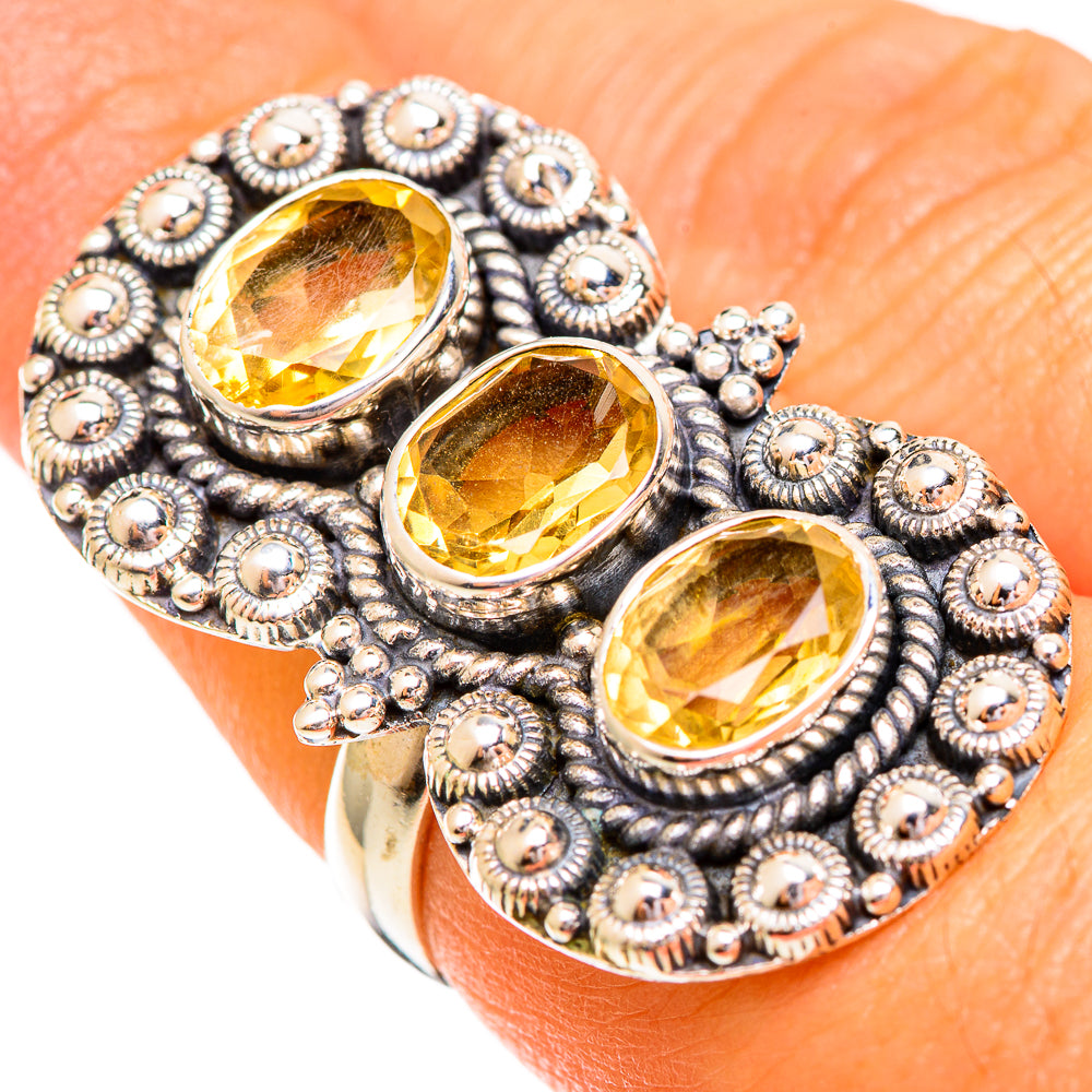 Citrine Rings handcrafted by Ana Silver Co - RING110316