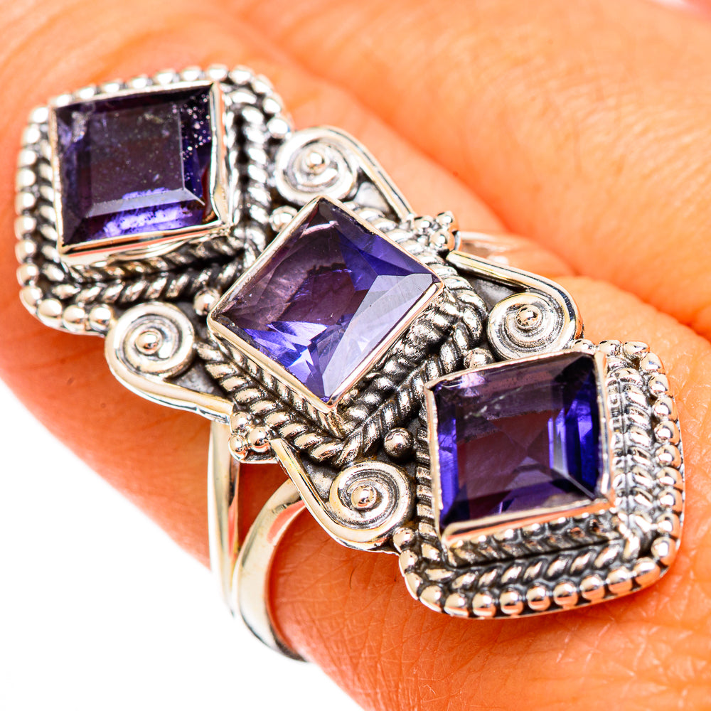 Violet Spinel Rings handcrafted by Ana Silver Co - RING110317