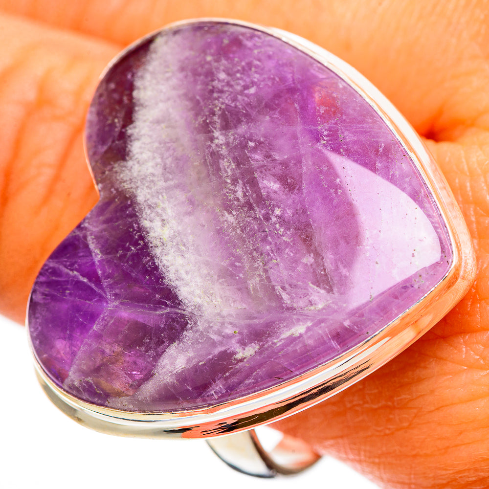 Chevron Amethyst Rings handcrafted by Ana Silver Co - RING110322