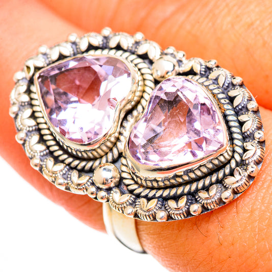 Kunzite Rings handcrafted by Ana Silver Co - RING110323