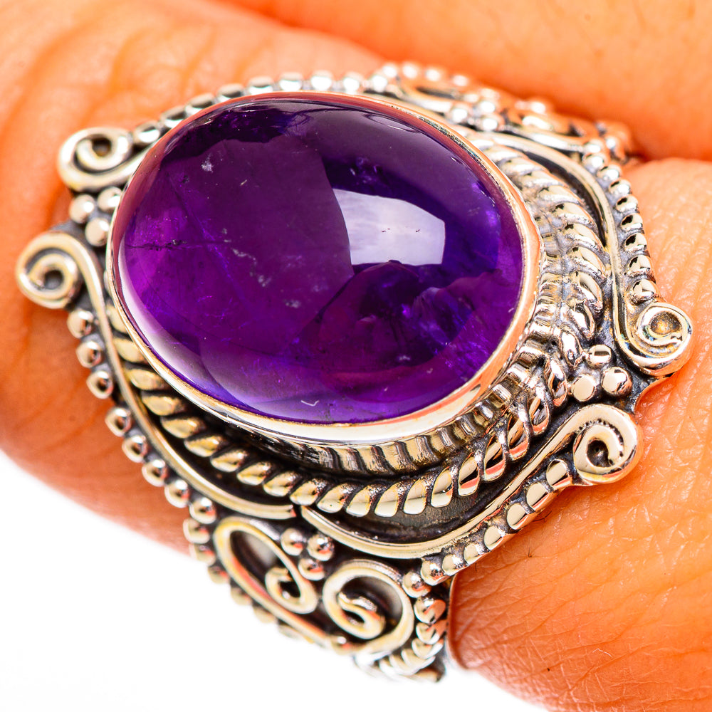 Amethyst Rings handcrafted by Ana Silver Co - RING110327