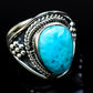 Larimar Rings handcrafted by Ana Silver Co - RING11033