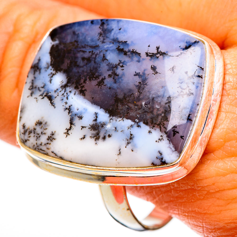 Dendritic Opal Rings handcrafted by Ana Silver Co - RING110333