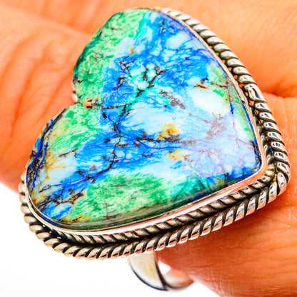 Azurite Rings handcrafted by Ana Silver Co - RING110334