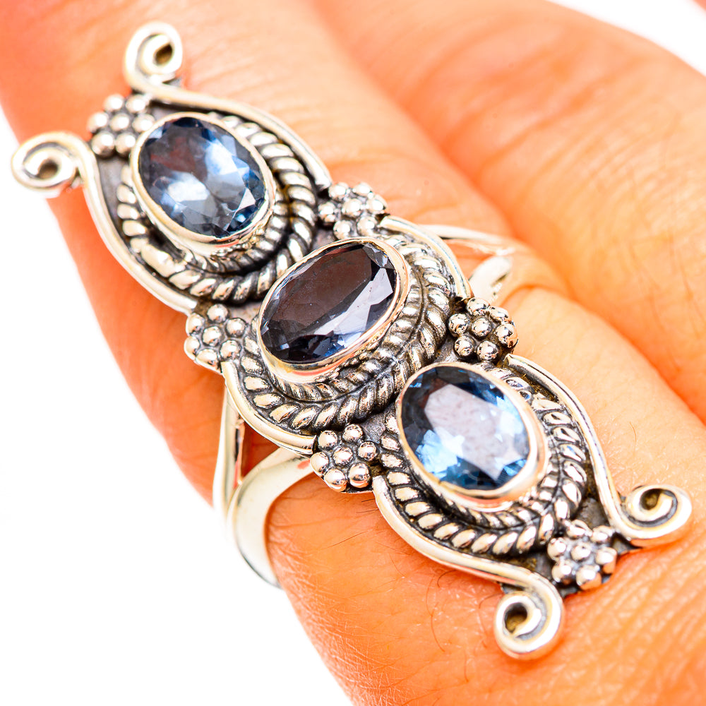 Blue Spinel Rings handcrafted by Ana Silver Co - RING110339