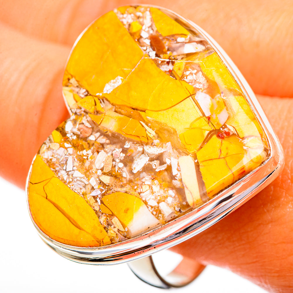 Brecciated Mookaite Rings handcrafted by Ana Silver Co - RING110356