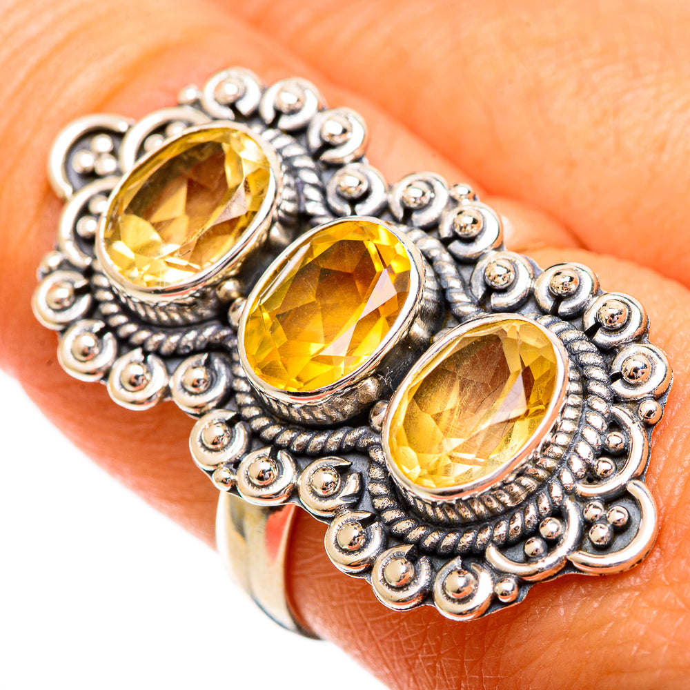 Citrine Rings handcrafted by Ana Silver Co - RING110358