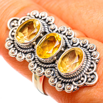 Citrine Rings handcrafted by Ana Silver Co - RING110358