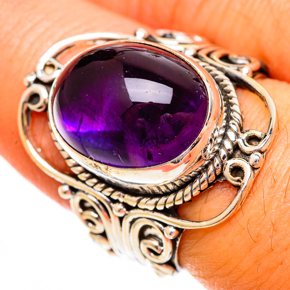 Amethyst Rings handcrafted by Ana Silver Co - RING110361
