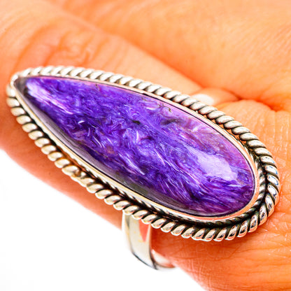 Charoite Rings handcrafted by Ana Silver Co - RING110362