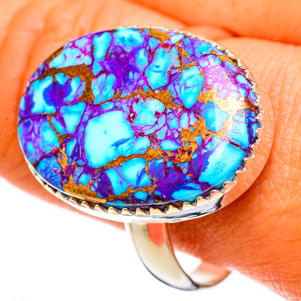 Spiny Oyster Turquoise Rings handcrafted by Ana Silver Co - RING110364