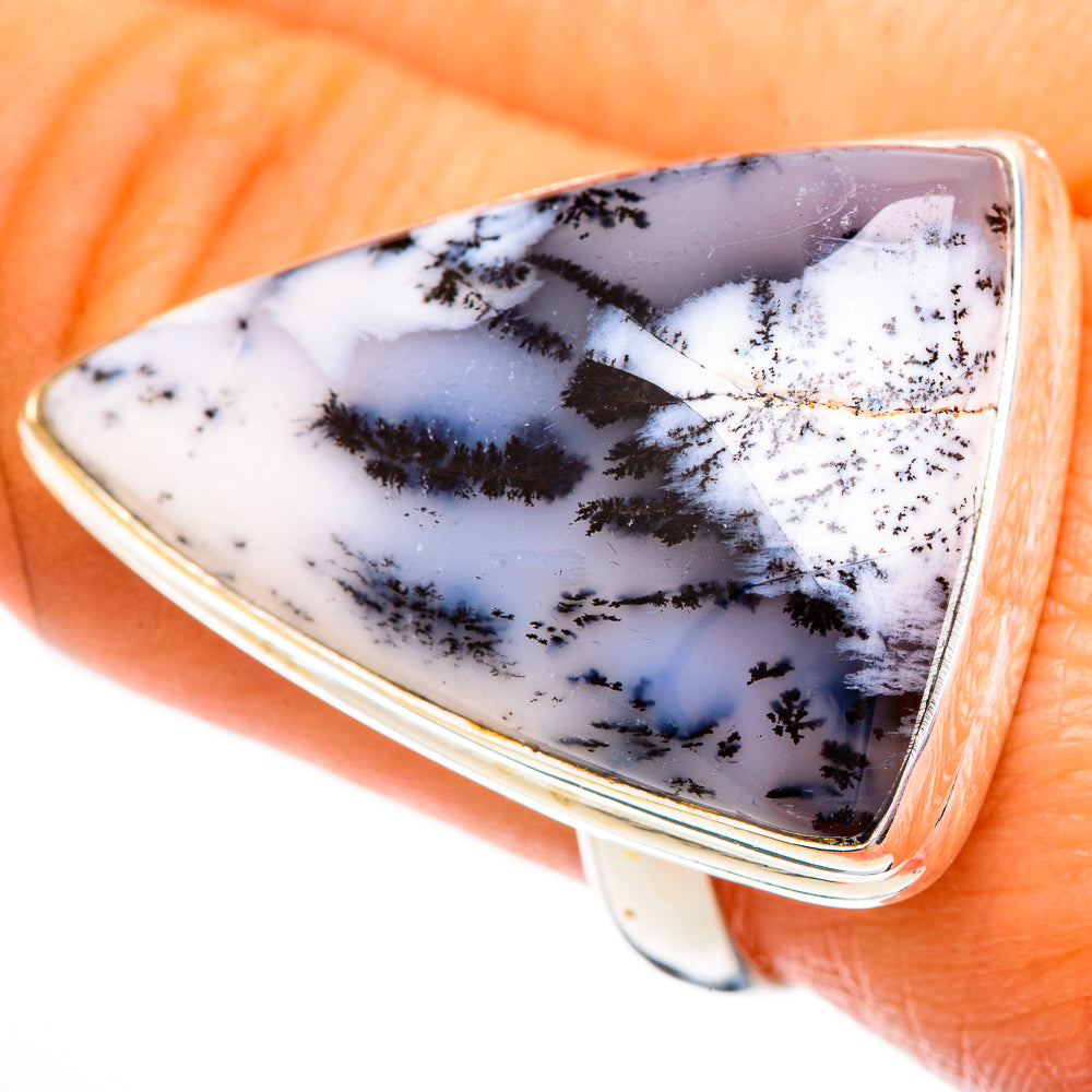 Dendritic Opal Rings handcrafted by Ana Silver Co - RING110368