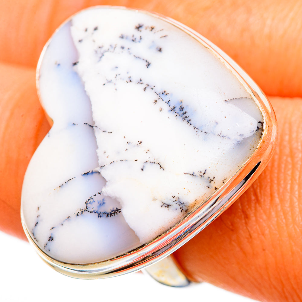 Dendritic Opal Rings handcrafted by Ana Silver Co - RING110370