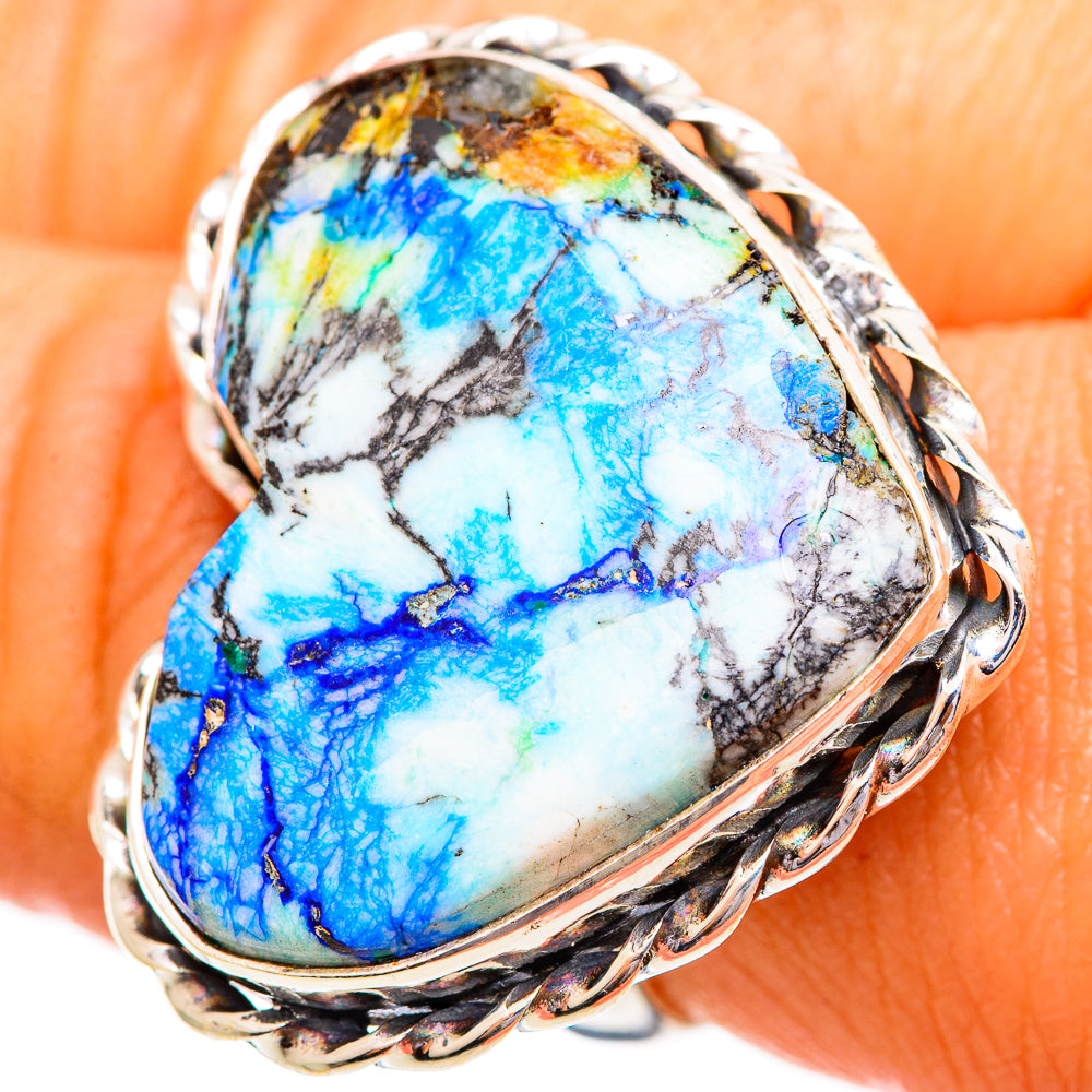 Azurite Rings handcrafted by Ana Silver Co - RING110375