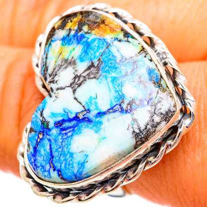 Azurite Rings handcrafted by Ana Silver Co - RING110375