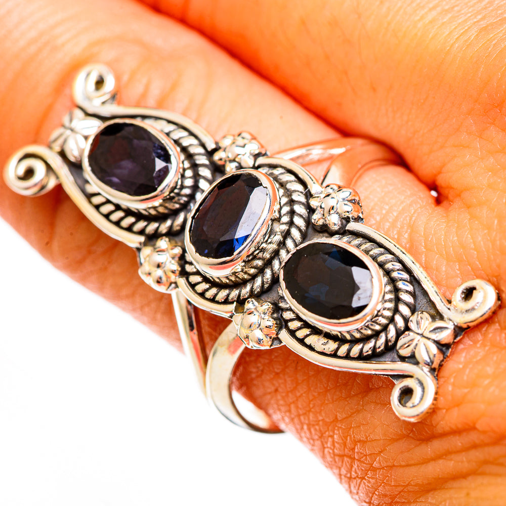 Blue Spinel Rings handcrafted by Ana Silver Co - RING110379