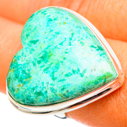 Peruvian Amazonite Rings handcrafted by Ana Silver Co - RING110383
