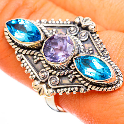 Violet Spinel Rings handcrafted by Ana Silver Co - RING110384