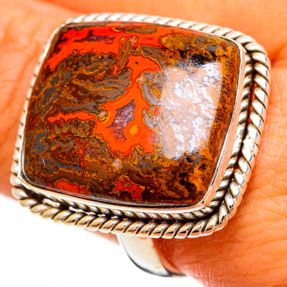 Moroccan Agate Rings handcrafted by Ana Silver Co - RING110388